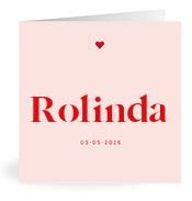 Geboortekaartje naam Rolinda m3