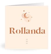 Geboortekaartje naam Rollanda m1