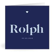 Geboortekaartje naam Rolph j3