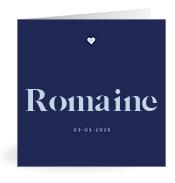 Geboortekaartje naam Romaine j3