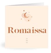 Geboortekaartje naam Romaissa m1