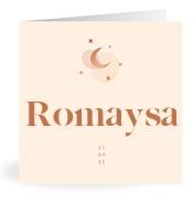 Geboortekaartje naam Romaysa m1