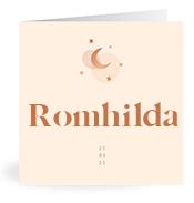 Geboortekaartje naam Romhilda m1