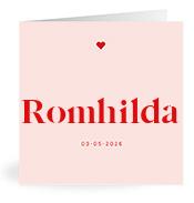 Geboortekaartje naam Romhilda m3