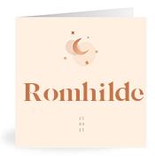 Geboortekaartje naam Romhilde m1