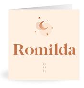 Geboortekaartje naam Romilda m1