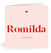 Geboortekaartje naam Romilda m3