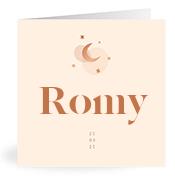 Geboortekaartje naam Romy m1