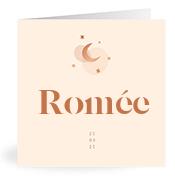 Geboortekaartje naam Romée m1