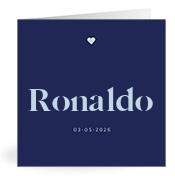 Geboortekaartje naam Ronaldo j3