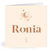 Geboortekaartje naam Ronia m1