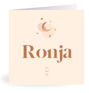 Geboortekaartje naam Ronja m1