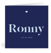 Geboortekaartje naam Ronny j3