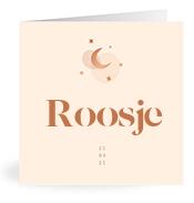 Geboortekaartje naam Roosje m1