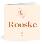 Geboortekaartje naam Rooske m1