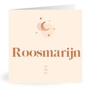 Geboortekaartje naam Roosmarijn m1