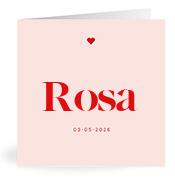 Geboortekaartje naam Rosa m3