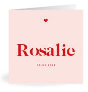 Geboortekaartje naam Rosalie m3