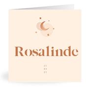 Geboortekaartje naam Rosalinde m1