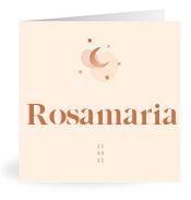 Geboortekaartje naam Rosamaria m1