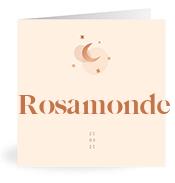 Geboortekaartje naam Rosamonde m1