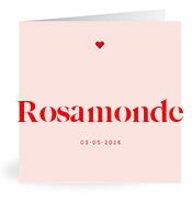 Geboortekaartje naam Rosamonde m3
