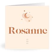 Geboortekaartje naam Rosanne m1