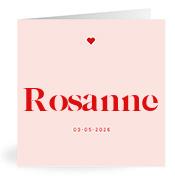 Geboortekaartje naam Rosanne m3