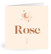 Geboortekaartje naam Rose m1