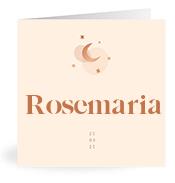 Geboortekaartje naam Rosemaria m1