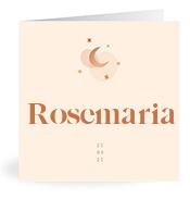 Geboortekaartje naam Rosemaria m1