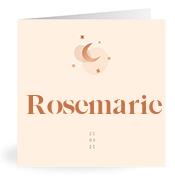Geboortekaartje naam Rosemarie m1