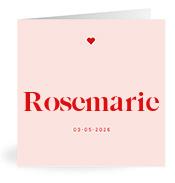 Geboortekaartje naam Rosemarie m3