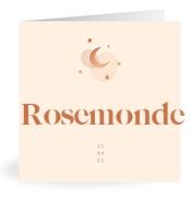 Geboortekaartje naam Rosemonde m1