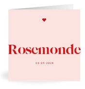 Geboortekaartje naam Rosemonde m3