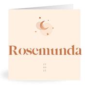 Geboortekaartje naam Rosemunda m1