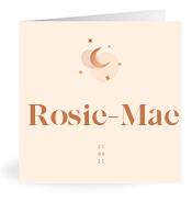 Geboortekaartje naam Rosie-Mae m1