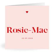 Geboortekaartje naam Rosie-Mae m3