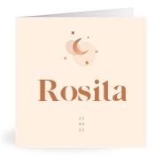 Geboortekaartje naam Rosita m1