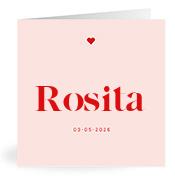 Geboortekaartje naam Rosita m3