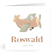 Geboortekaartje naam Roswald j1