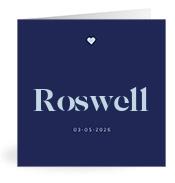 Geboortekaartje naam Roswell j3