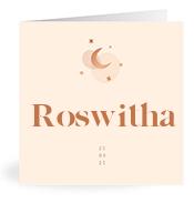 Geboortekaartje naam Roswitha m1