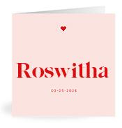 Geboortekaartje naam Roswitha m3