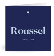 Geboortekaartje naam Roussel j3