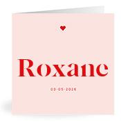 Geboortekaartje naam Roxane m3