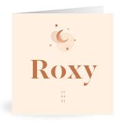 Geboortekaartje naam Roxy m1