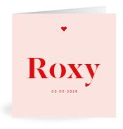 Geboortekaartje naam Roxy m3