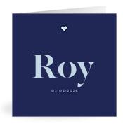 Geboortekaartje naam Roy j3