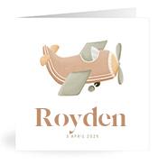 Geboortekaartje naam Royden j1